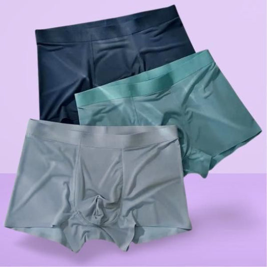 Ice Silk Men's Boxers (Pack of 3)